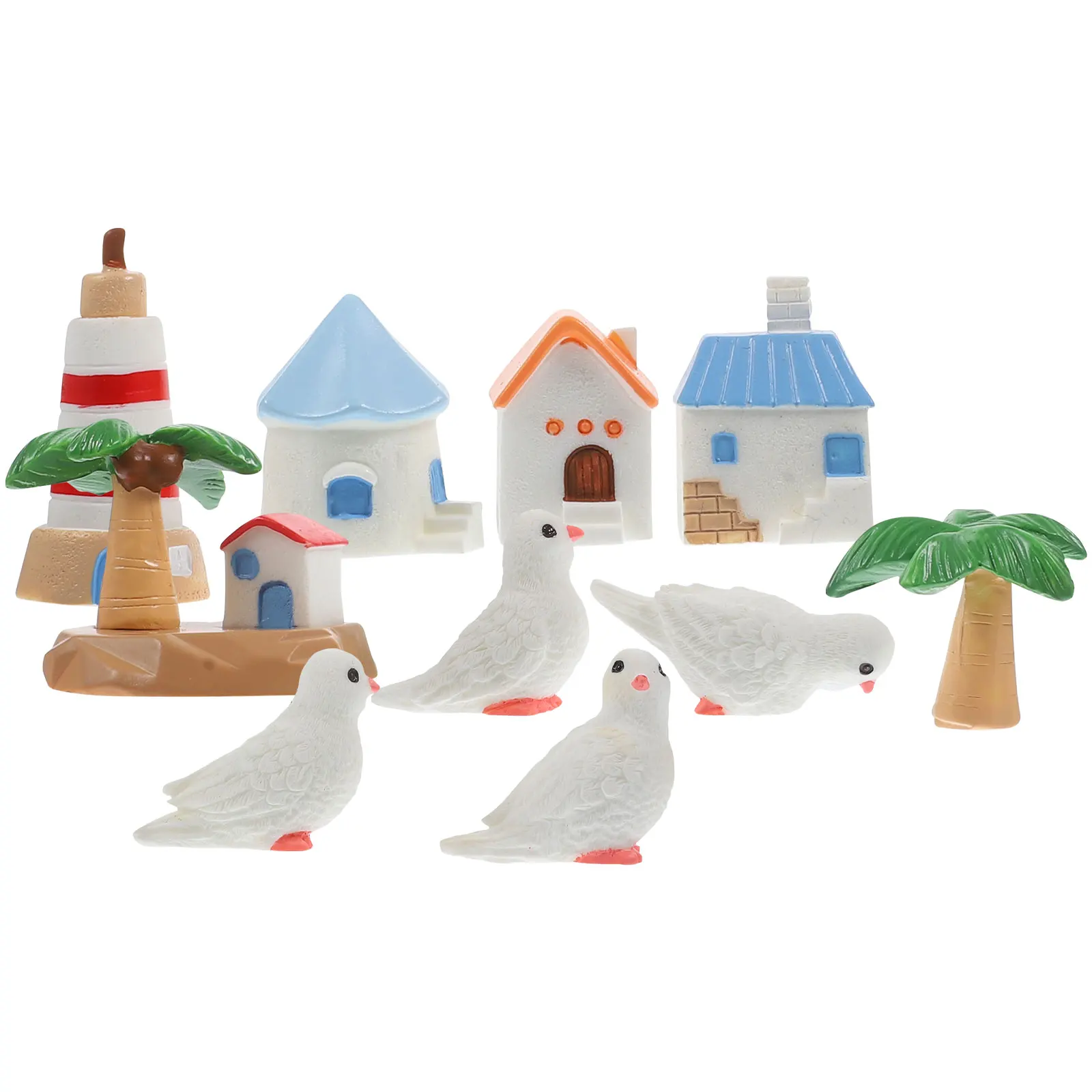 10 Pcs Props Island Villa Decorations Micro Scene Dollhouse Beach Resin Miniature Figurine
10 Pcs Props Island Villa Decorations Micro Scene Dollhouse Beach Resin Miniature Figurine