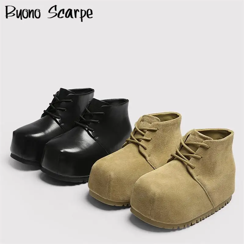 2025 New Western Style Round Toe Thick Bottom Women Ankle Boots Suede Leather Lace Up Solid Color All Match Fashion Punk Shoes
2025 New Western Style Round Toe Thick Bottom Women Ankle Boots Suede Leather Lace Up Solid Color All Match Fashion Punk Shoes