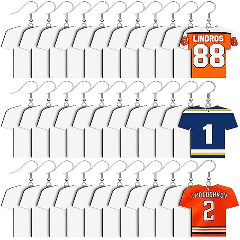 48Pcs DIY Sublimation Earrings Blank Wooden MDF Sublimation Football Shirt Earrings DIY Blank
48Pcs DIY Sublimation Earrings Blank Wooden MDF Sublimation Football Shirt Earrings DIY Blank