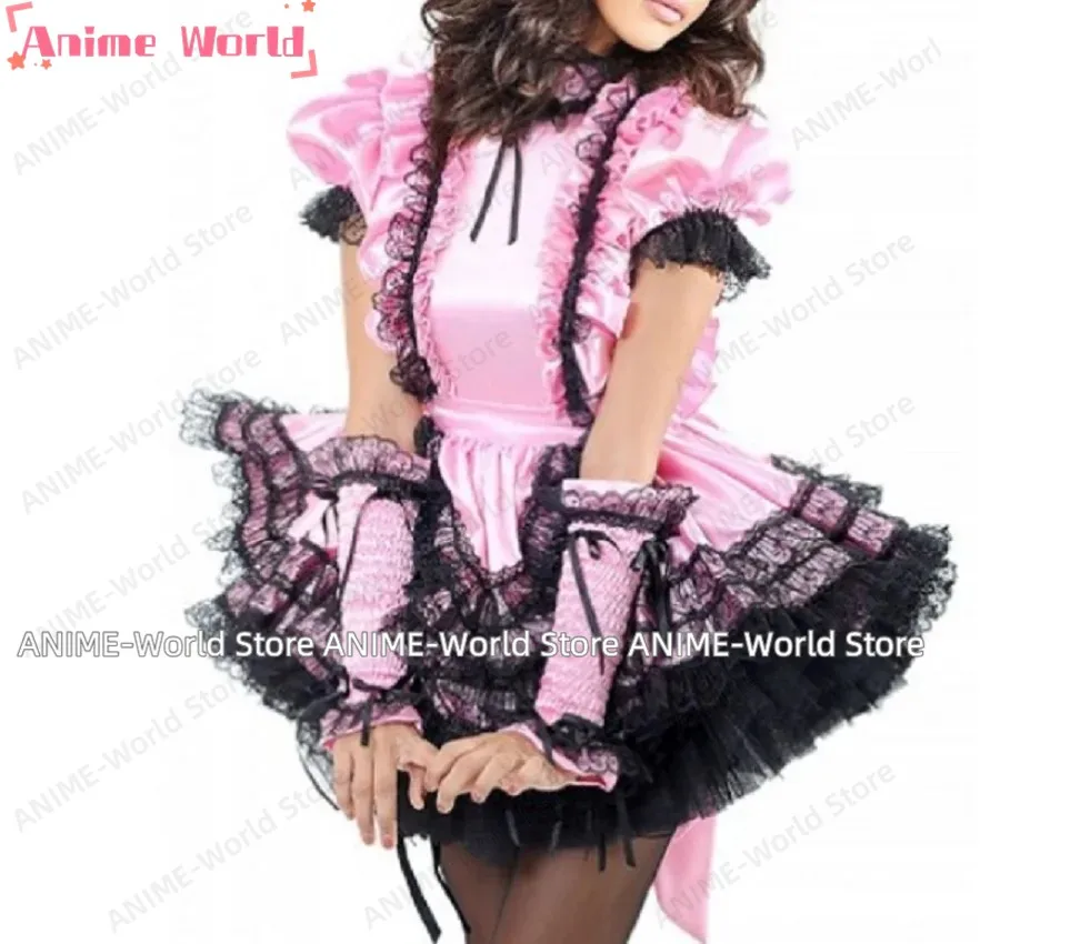 《Custom size》Lockable Gothic Sissy Cosplay Dress Pink Cute Lace Standup Apron Fluffy Puff Sleeves Sexy Maid Outfit Halloween
《Custom size》Lockable Gothic Sissy Cosplay Dress Pink Cute Lace Standup Apron Fluffy Puff Sleeves Sexy Maid Outfit Halloween