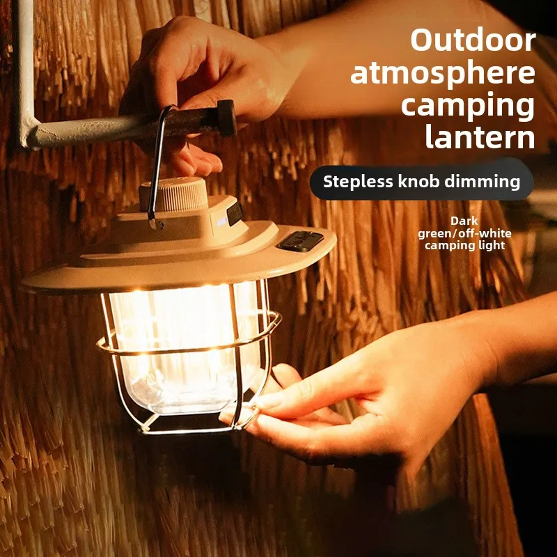 Vintage Camping Light LED Ambiance Tent Light Strong Light Portable Rechargeable Carrying Lamp Multifunctional Camping Lights
Vintage Camping Light LED Ambiance Tent Light Strong Light Portable Rechargeable Carrying Lamp Multifunctional Camping Lights