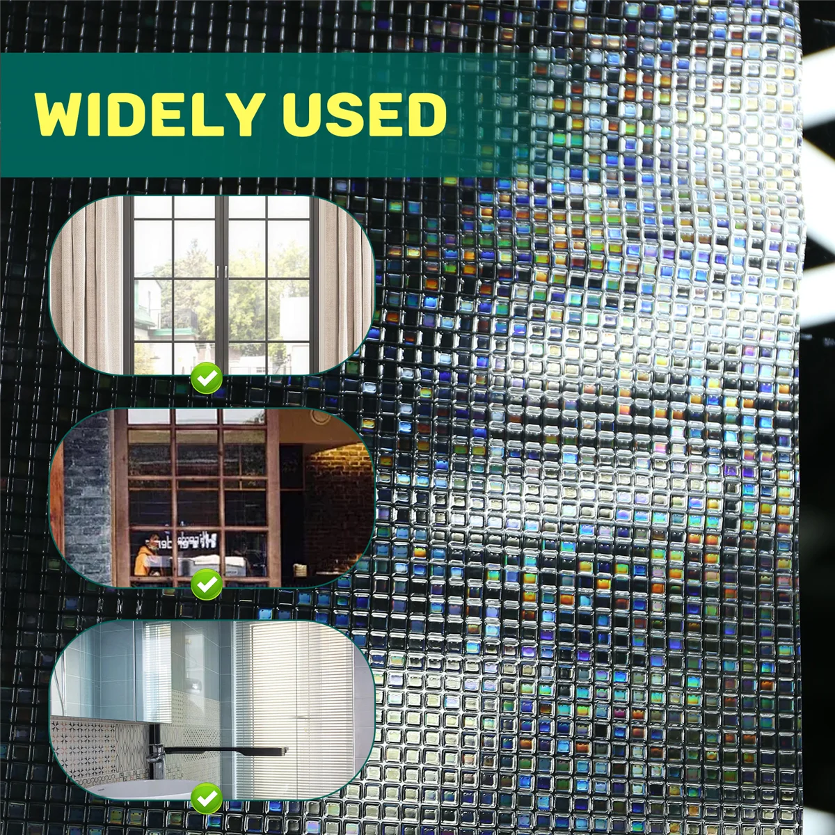 ABIYY-Rainbow Decorative Window Film Tinted Static Self Adhesive Cling Glass Stickers 3D Mosaic Privacy Glass Foil
ABIYY-Rainbow Decorative Window Film Tinted Static Self Adhesive Cling Glass Stickers 3D Mosaic Privacy Glass Foil