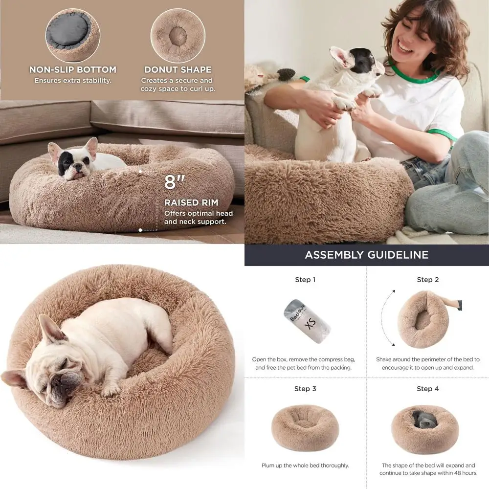 Очень большая круглая кровать для собак в виде пончиков, 33, моющийся искусственный мех, противоскользящий, верблюжий для средних и больших собак
Очень большая круглая кровать для собак в виде пончиков, 33, моющийся искусственный мех, противоскользящий, верблюжий для средних и больших собак