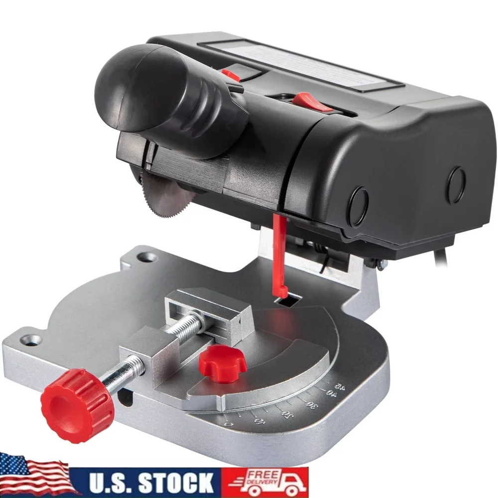 Mini Miter Saw 90W 7800RPM 0-45 Degree Adjustable Cut-off Tool Dual Blades Metal Wood Plastic Durable Design
Mini Miter Saw 90W 7800RPM 0-45 Degree Adjustable Cut-off Tool Dual Blades Metal Wood Plastic Durable Design