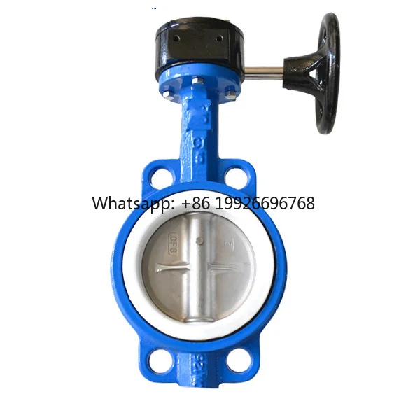Ductile Iron Worm Gear Acid Alkali Resistant Fully Fluorine Ptfe Lined Dn 65 Pn16 Wafer butterfly Valve 8"
Ductile Iron Worm Gear Acid Alkali Resistant Fully Fluorine Ptfe Lined Dn 65 Pn16 Wafer butterfly Valve 8"