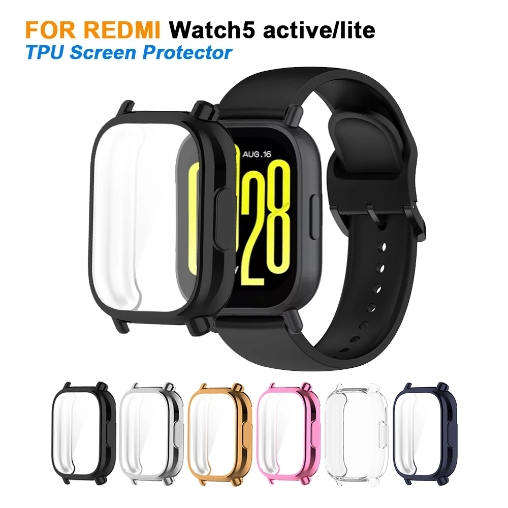 TPU Protective Case for Xiaomi Redmi Watch 5 Active/Lite All-around Bumper Screen Protector for Redmi Watch 5 Lite Accessories
TPU Protective Case for Xiaomi Redmi Watch 5 Active/Lite All-around Bumper Screen Protector for Redmi Watch 5 Lite Accessories