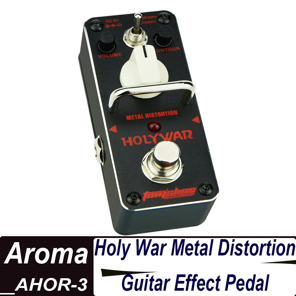 AROMA AHOR-3 Guitar Effect Pedal Holy War Metal Distortion Electric Guitar Effect Pedal True Bypass Guitar Parts
AROMA AHOR-3 Guitar Effect Pedal Holy War Metal Distortion Electric Guitar Effect Pedal True Bypass Guitar Parts