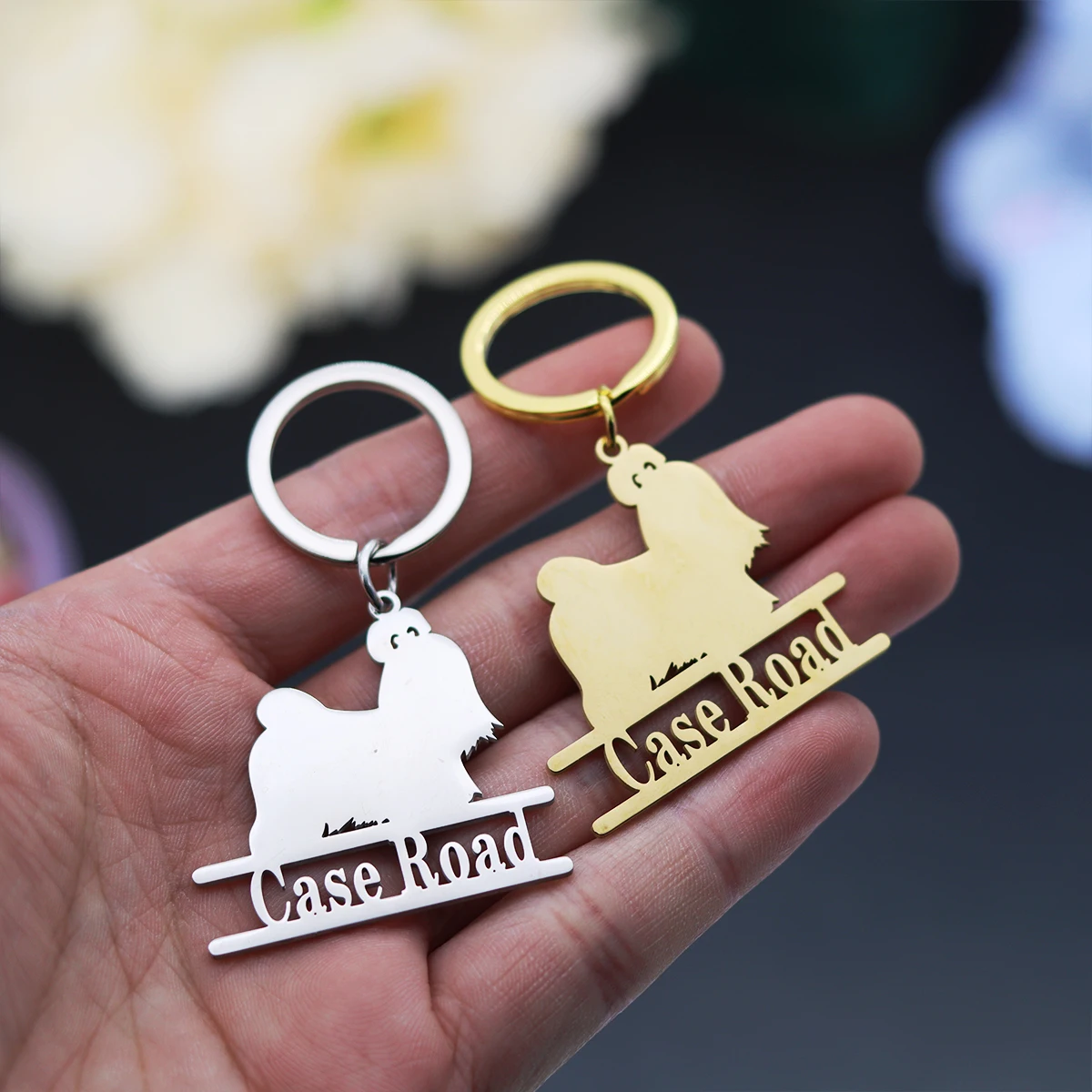 QIAMNI Custom Pet Animal Key Chain Personalized Dog Engraved Name Number Keychain Stainless Steel Pendant Keyring Birthday Gift
QIAMNI Custom Pet Animal Key Chain Personalized Dog Engraved Name Number Keychain Stainless Steel Pendant Keyring Birthday Gift