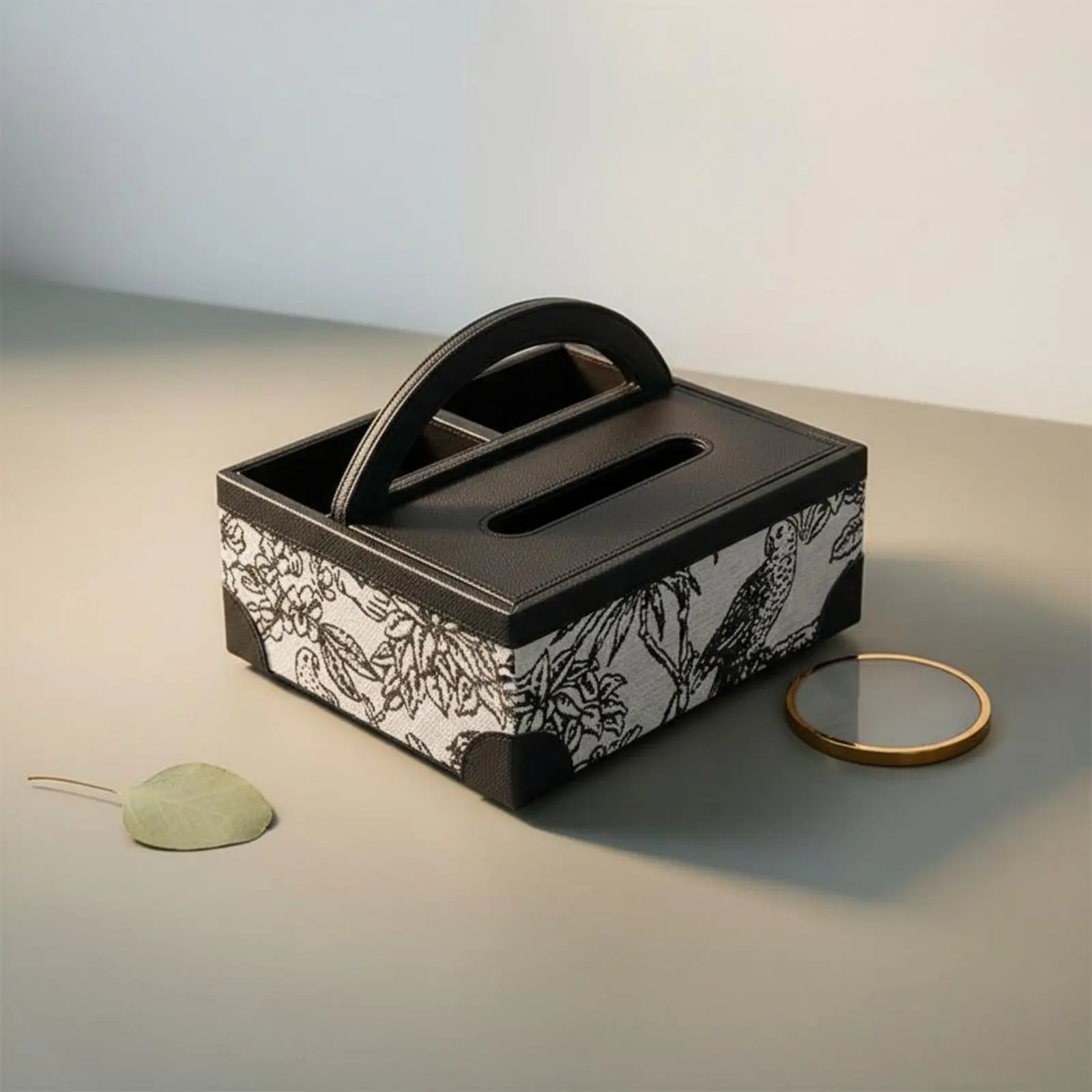 Leather Tissue Box Cover Two-Tone Design Rectangular Tissue Box Cover Home Decor Waterproof Non-Slip for Coffee Table
Leather Tissue Box Cover Two-Tone Design Rectangular Tissue Box Cover Home Decor Waterproof Non-Slip for Coffee Table