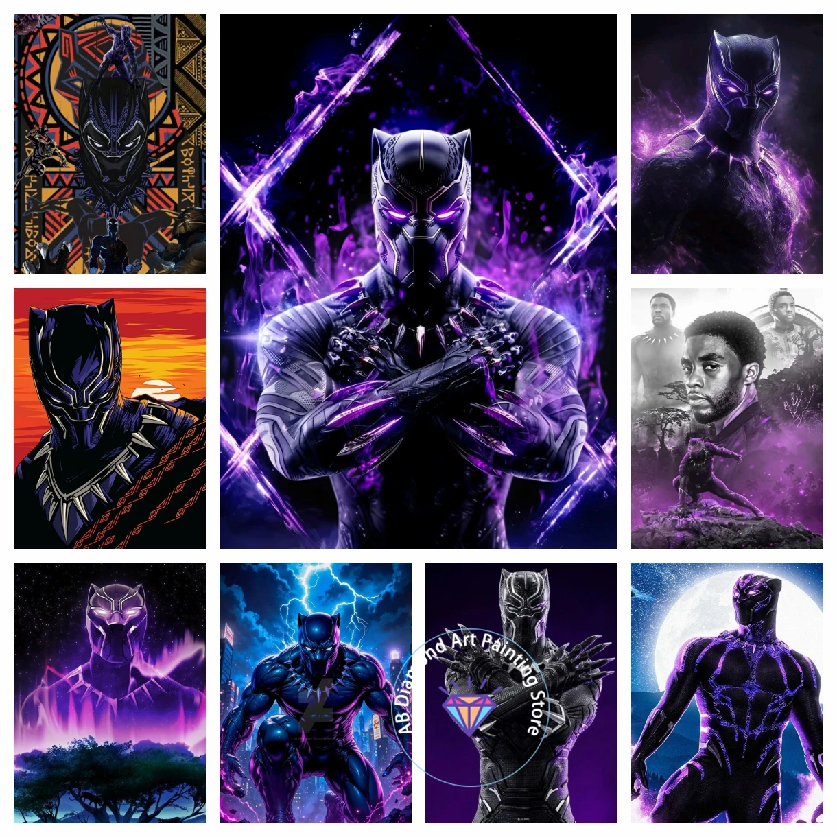 Black Panther Marvel AB Diamond Painting Kit 5D DIY Diamond Embroidery Cross Stitch Handmade Art Gift Crafts Home Decor Gift
Black Panther Marvel AB Diamond Painting Kit 5D DIY Diamond Embroidery Cross Stitch Handmade Art Gift Crafts Home Decor Gift