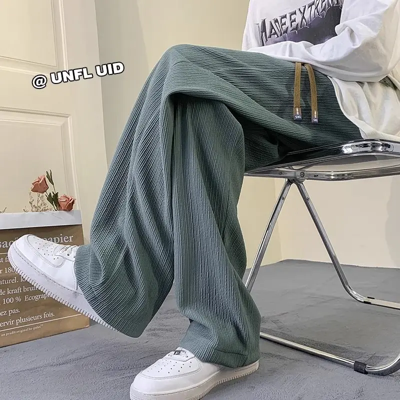 Large Size Ice Silk Casual Pants Men's Spring Summer Thin Wide Leg Textured Breathable Straight Leg Pants Casual Trousers
Large Size Ice Silk Casual Pants Men's Spring Summer Thin Wide Leg Textured Breathable Straight Leg Pants Casual Trousers