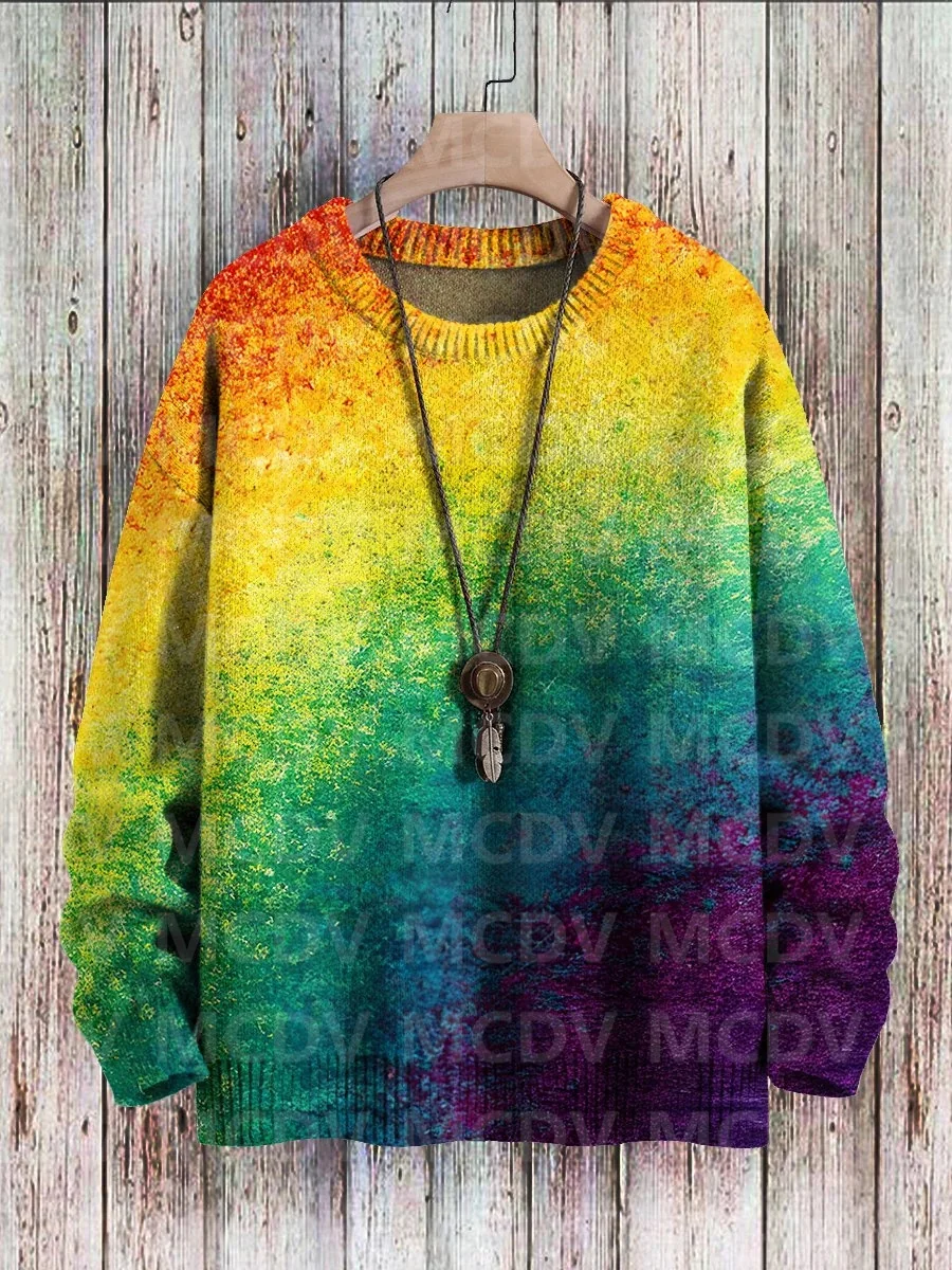 Abstract Multicolor Gradient Art Fashion Print Pullover Knit Casual Sweater Women For Men Sweater
Abstract Multicolor Gradient Art Fashion Print Pullover Knit Casual Sweater Women For Men Sweater