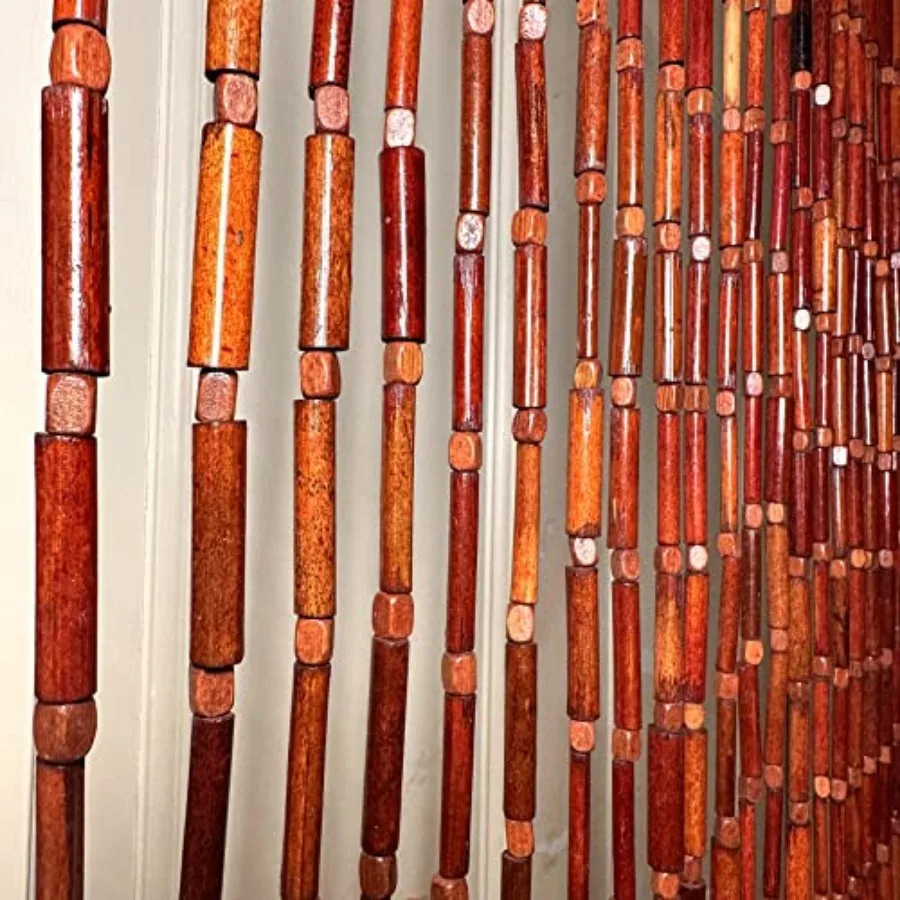 Natural Beaded Curtain Room Divider Plain Design- and Wooden Doorway Beads-Boho Bohemian Curtain 38 Strands 36" Wx78 H
Natural Beaded Curtain Room Divider Plain Design- and Wooden Doorway Beads-Boho Bohemian Curtain 38 Strands 36" Wx78 H