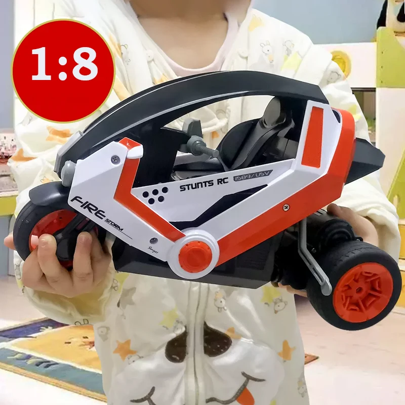 1:8 2.4G RC Car Remote Control Stunt RC Cars Electric Motorcycle Racing Motorbike with Cool Light Toys for Boys Children Gifts
1:8 2.4G RC Car Remote Control Stunt RC Cars Electric Motorcycle Racing Motorbike with Cool Light Toys for Boys Children Gifts
