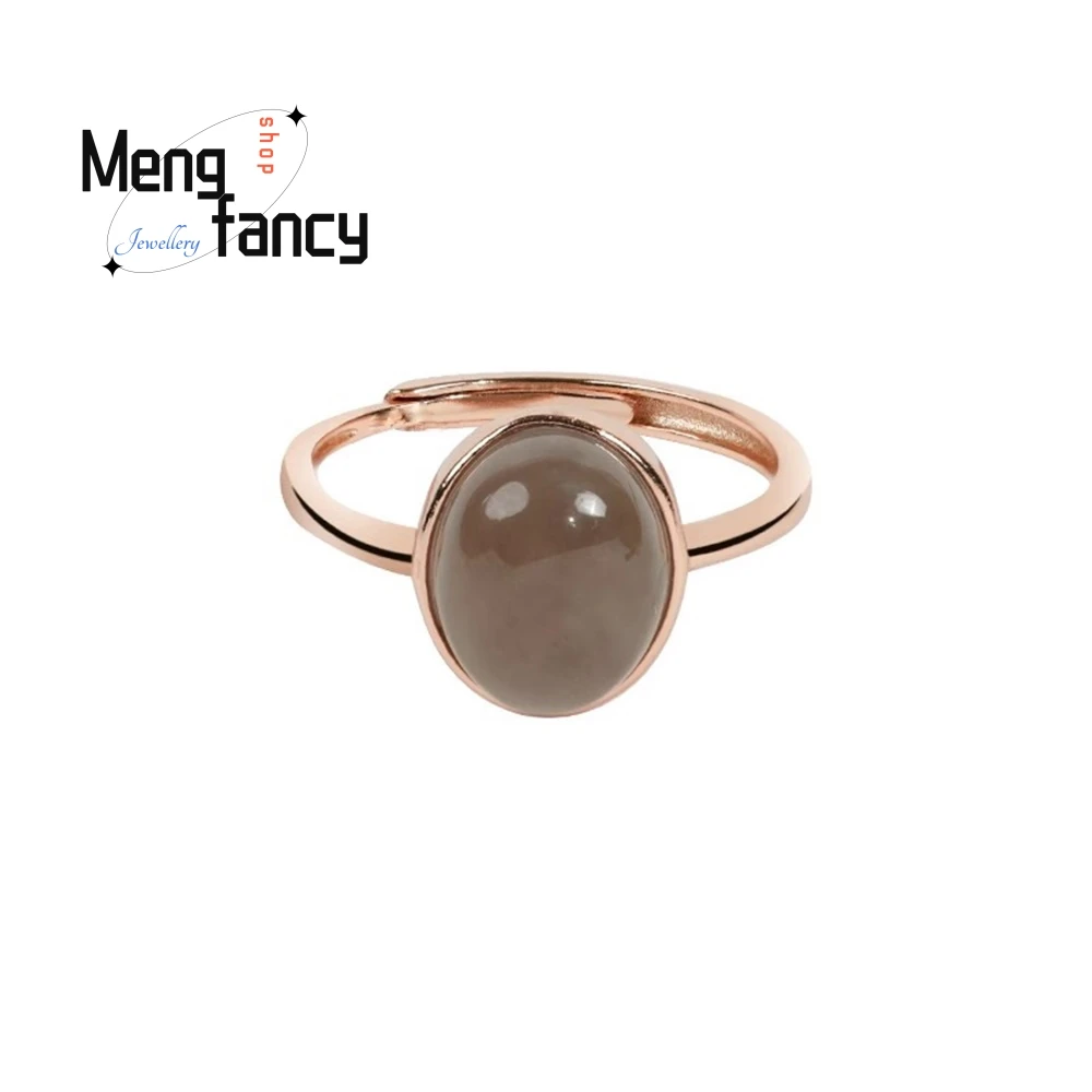 Silver Smoke Purple Hetian Jade Clear Water Egg Face Adjustable Ring Exudes Light Luxury And High - End Retro Feel Fashion Jewel
Silver Smoke Purple Hetian Jade Clear Water Egg Face Adjustable Ring Exudes Light Luxury And High - End Retro Feel Fashion Jewel