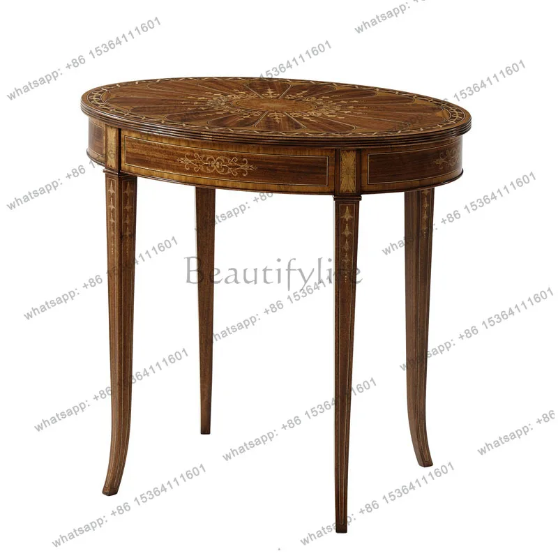 European-style carved living room side few solid wood neoclassical parquet hand-painted small round few
European-style carved living room side few solid wood neoclassical parquet hand-painted small round few