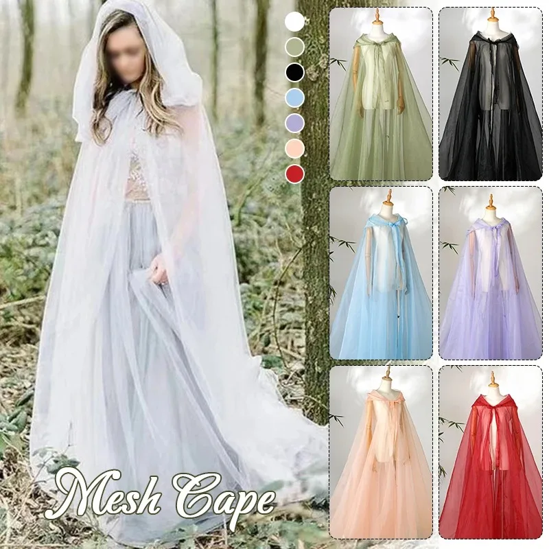 Women Chinese Style Hanfu Cape Flowy Long Cloak Ancient Traditional Hooded Cape Cosplay Overcoat
Women Chinese Style Hanfu Cape Flowy Long Cloak Ancient Traditional Hooded Cape Cosplay Overcoat