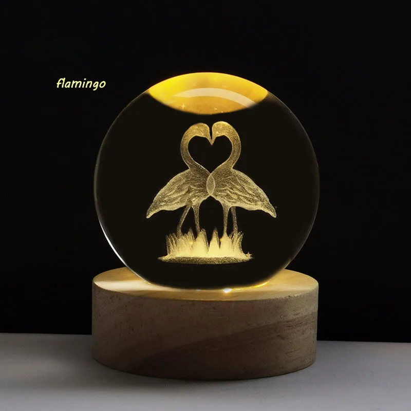 Flamingo Glass Crystal Ball Solar System Bolas De Nieve Cristal Solid Wood Base Desktop Decor Snow Globe Decoração Para Quarto
Flamingo Glass Crystal Ball Solar System Bolas De Nieve Cristal Solid Wood Base Desktop Decor Snow Globe Decoração Para Quarto