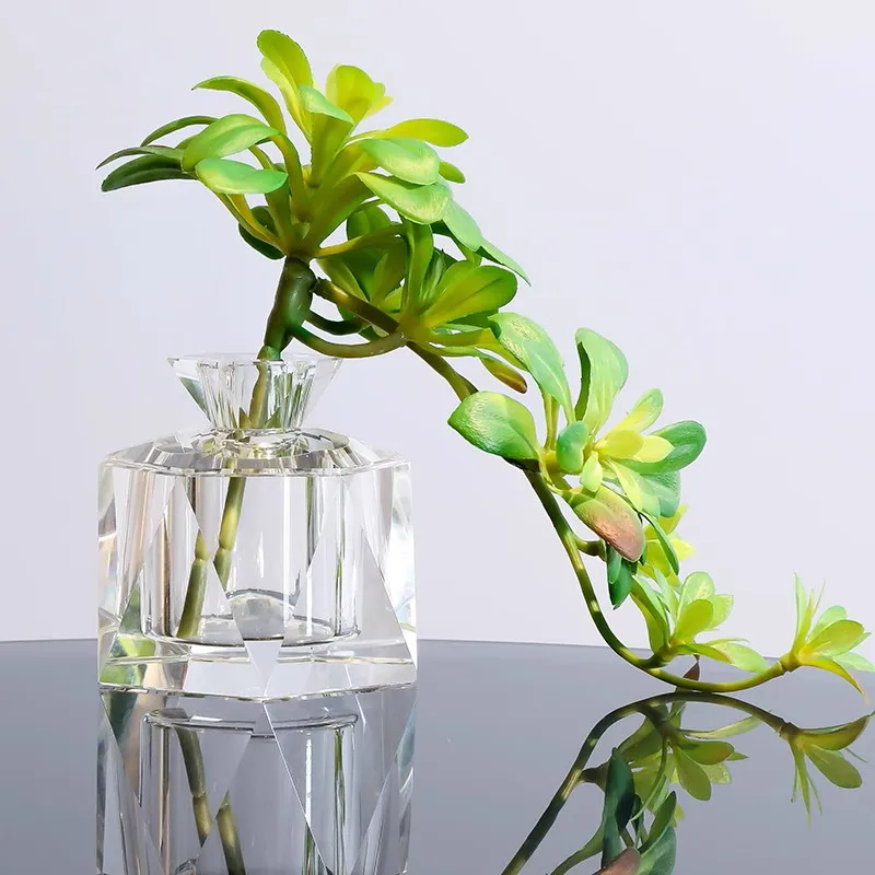 European Elegant Mini Clear K9 Crystal Vase Small Large For Home Tabletop Decoration Flower Green Plant Storage Jardiniere
European Elegant Mini Clear K9 Crystal Vase Small Large For Home Tabletop Decoration Flower Green Plant Storage Jardiniere