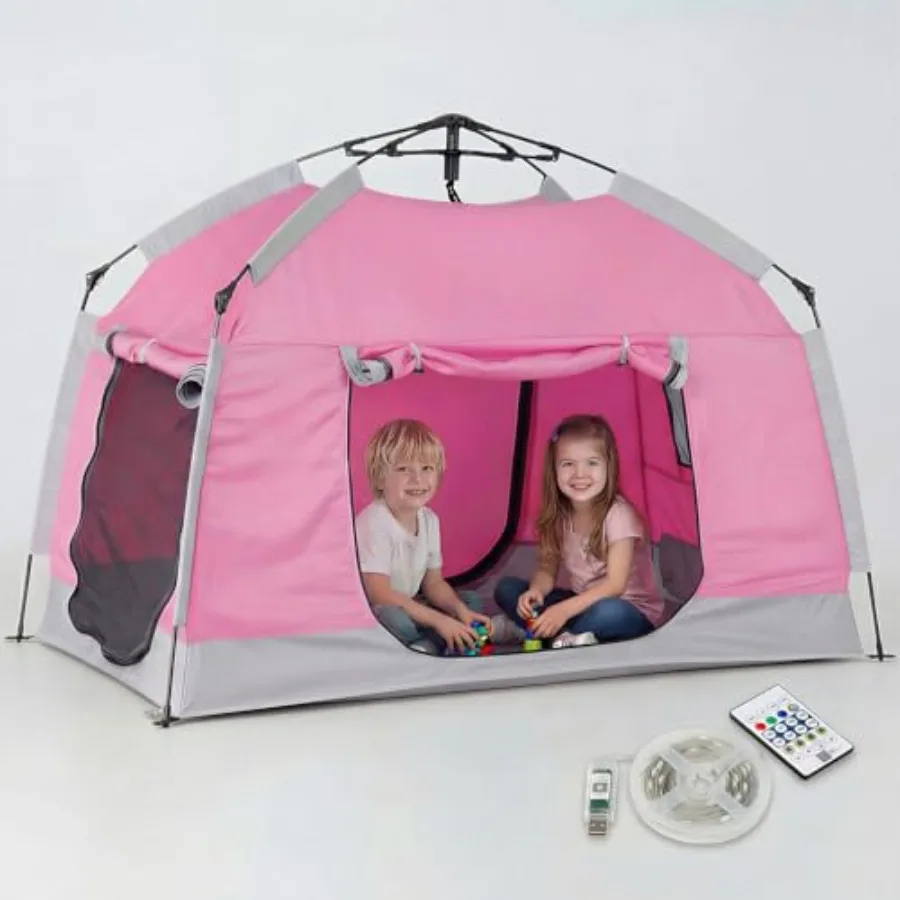 Play Tent: Portable Indoor/Outdoor Playhouse for,Polyester Fabric, Light Blue, Easy Setup with Carry Bag Night Light Strip Desi
Play Tent: Portable Indoor/Outdoor Playhouse for,Polyester Fabric, Light Blue, Easy Setup with Carry Bag Night Light Strip Desi