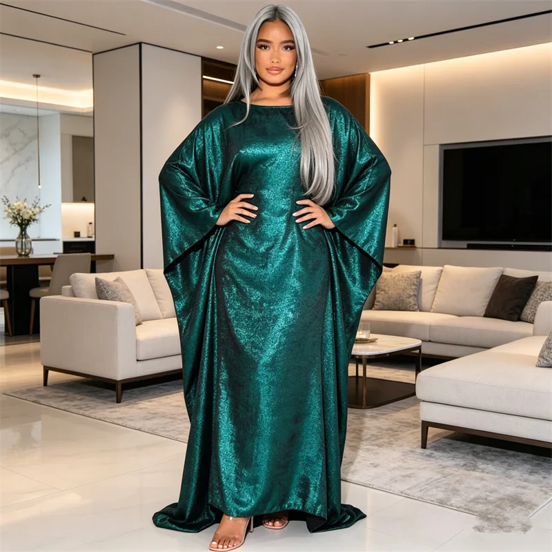 Eid Shiny Batwing Dubai Abayas for Women Muslim Dress Kaftan Caftan Marocain Robe Femme Kebaya Jalabiya Djellaba Islam Clothing
Eid Shiny Batwing Dubai Abayas for Women Muslim Dress Kaftan Caftan Marocain Robe Femme Kebaya Jalabiya Djellaba Islam Clothing