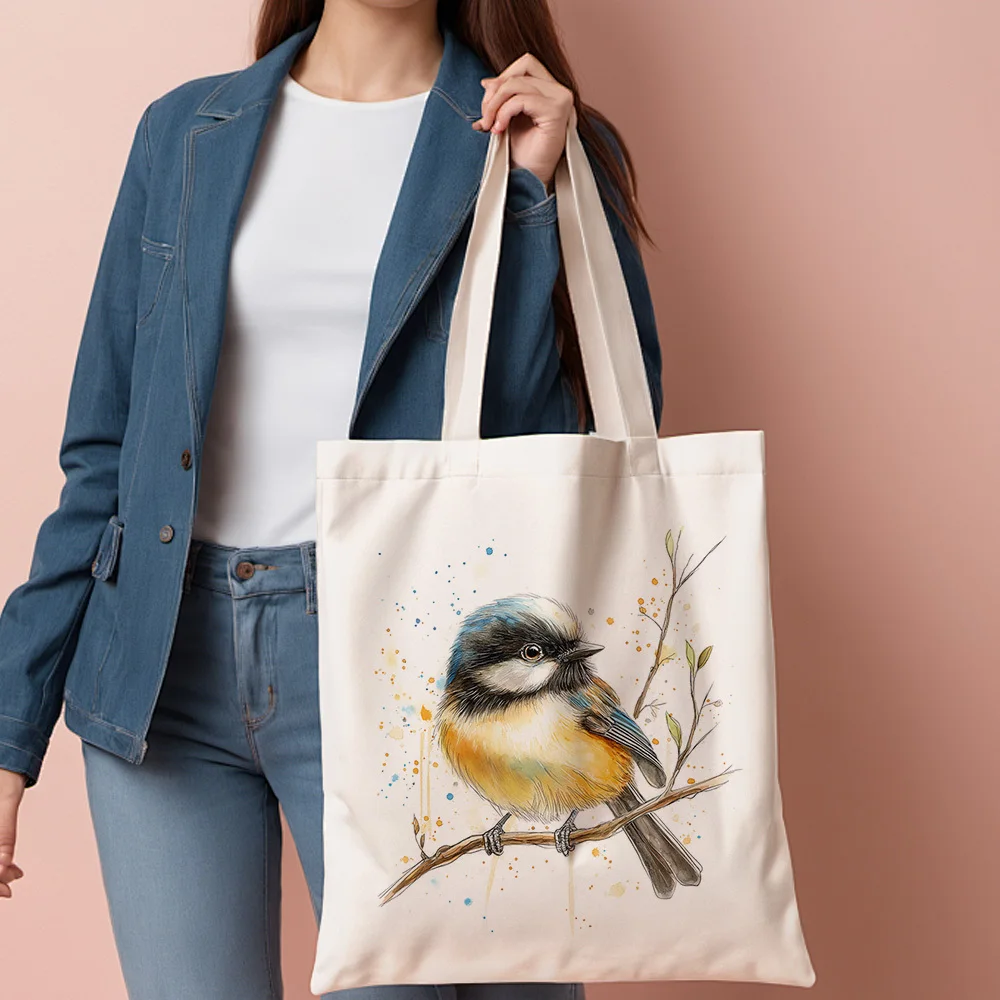 Artistic Songbird Shoulder Bag Lightweight Reusable Shopper for Library or Weekend Outing
Artistic Songbird Shoulder Bag Lightweight Reusable Shopper for Library or Weekend Outing