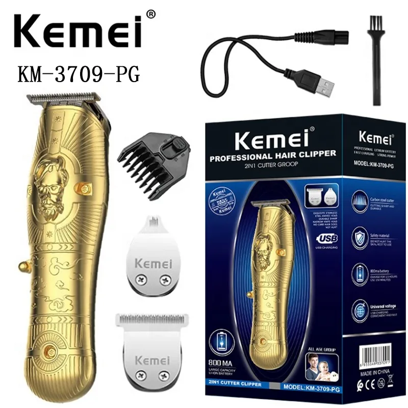 Mini Two One Men Professional Cordless Hair Trimmer Kemei Km-3709pg Gold Individuality Rechargeable Electric Hair Trimmer kemei
Mini Two One Men Professional Cordless Hair Trimmer Kemei Km-3709pg Gold Individuality Rechargeable Electric Hair Trimmer kemei