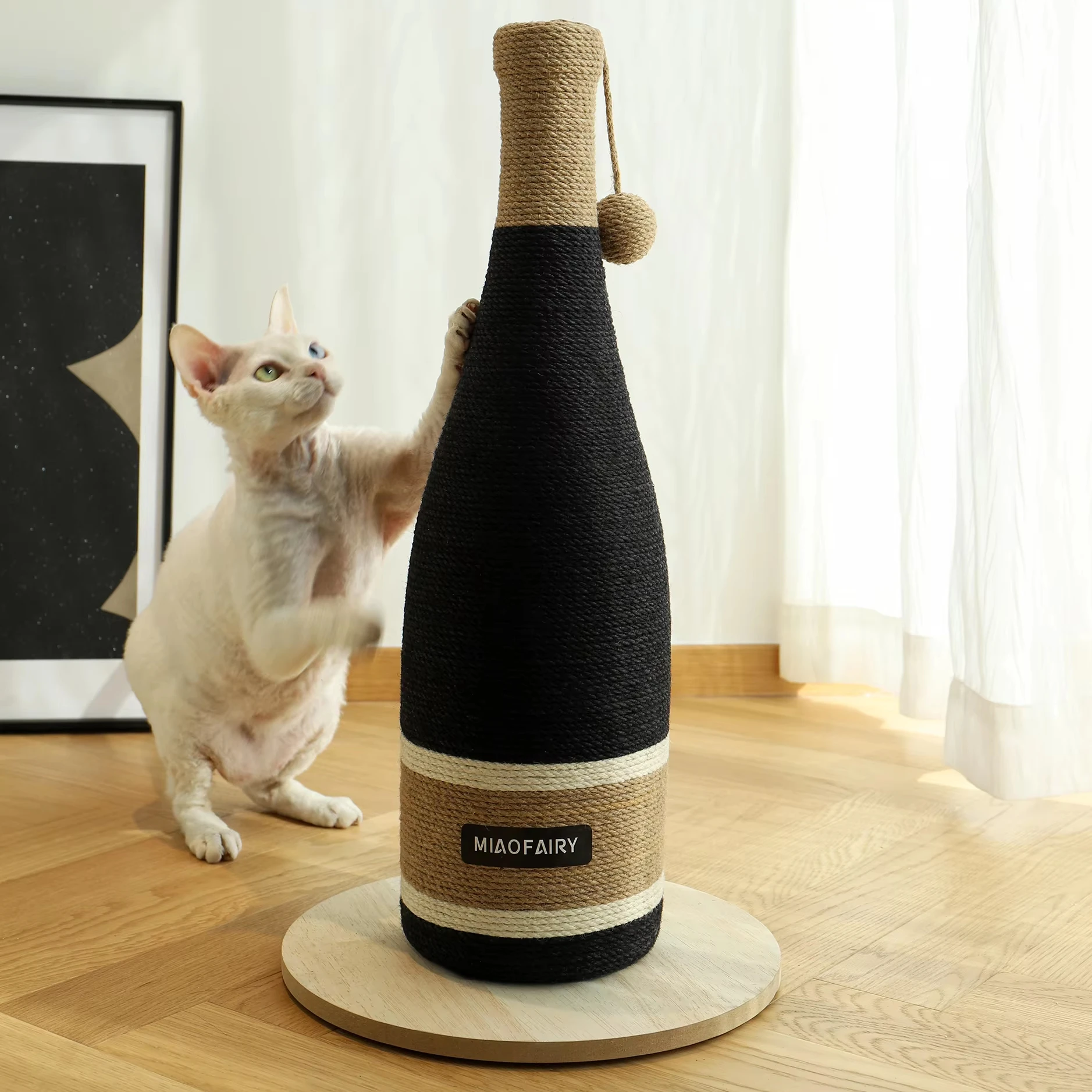 Customizable Logo Wear Resistant Sisal Cat Scratching Post Red Wine Bottle Beer Shape Pet Scratching Rope Toy
Customizable Logo Wear Resistant Sisal Cat Scratching Post Red Wine Bottle Beer Shape Pet Scratching Rope Toy