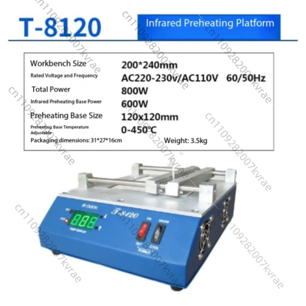 IR Solder Station 110V /220V For Puhui T-8280/T-8120 PCB Preheater SMD Rework Station
IR Solder Station 110V /220V For Puhui T-8280/T-8120 PCB Preheater SMD Rework Station