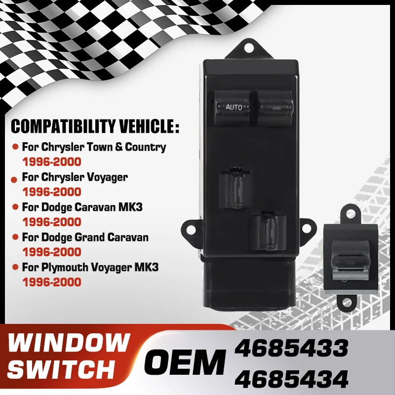 Power Window Door Lock Switch For Chrysler Town & Country Chrysler Voyager Dodge Caravan Dodge Grand Caravan Plymouth Voyager
Power Window Door Lock Switch For Chrysler Town & Country Chrysler Voyager Dodge Caravan Dodge Grand Caravan Plymouth Voyager