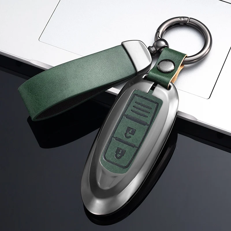 Alloy Key Case Cover For Nissan Patrol Altima Sentra Murano X-Trail Qashqai J11 J10 Tiida Fuga Navara Kicks Micra Note Leaf
Alloy Key Case Cover For Nissan Patrol Altima Sentra Murano X-Trail Qashqai J11 J10 Tiida Fuga Navara Kicks Micra Note Leaf