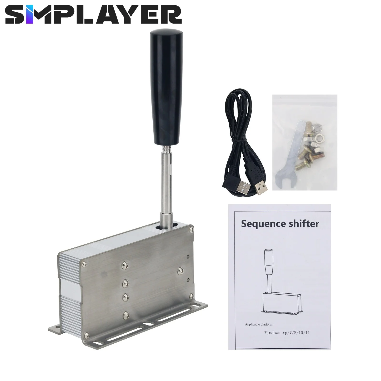 Simplayer USB Sequential Shifter PC Gearshifter Handbrake For Logitech G25 G27 G29 G920 TH8A Sim Racing Wheel For Dirt WRC Asset
Simplayer USB Sequential Shifter PC Gearshifter Handbrake For Logitech G25 G27 G29 G920 TH8A Sim Racing Wheel For Dirt WRC Asset