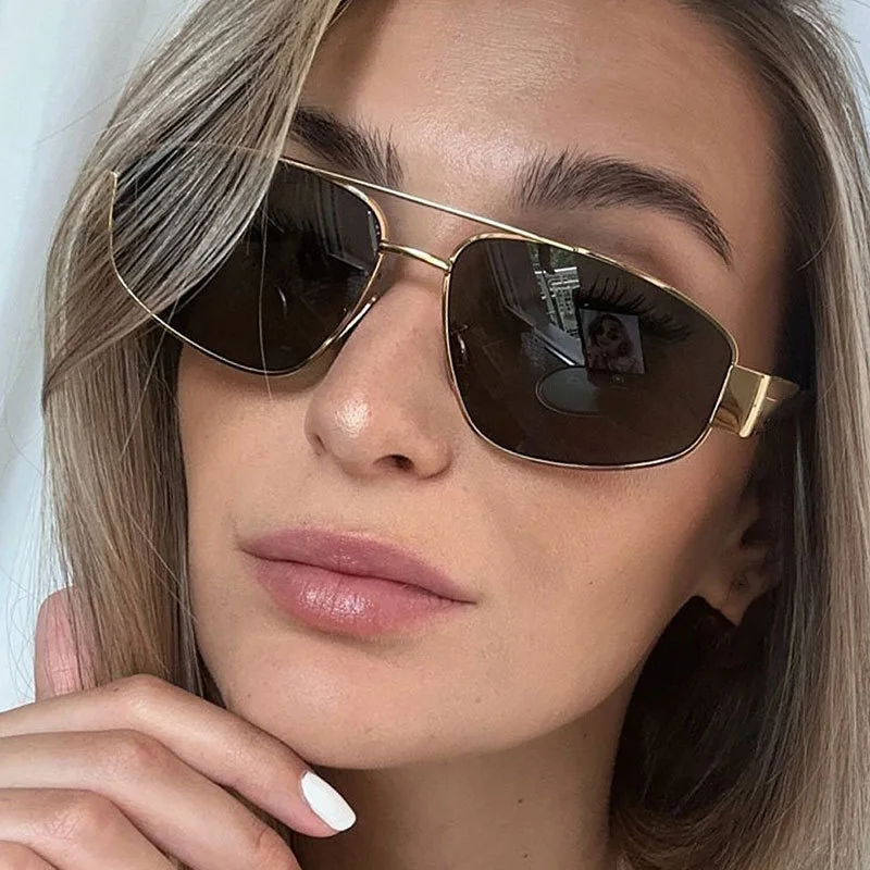 Double Beams Sunglasses Women Men Metal Frame Sun Glasses Vintage Outdoor Brand Designer Sun Glass lunettes de soleil homme
Double Beams Sunglasses Women Men Metal Frame Sun Glasses Vintage Outdoor Brand Designer Sun Glass lunettes de soleil homme
