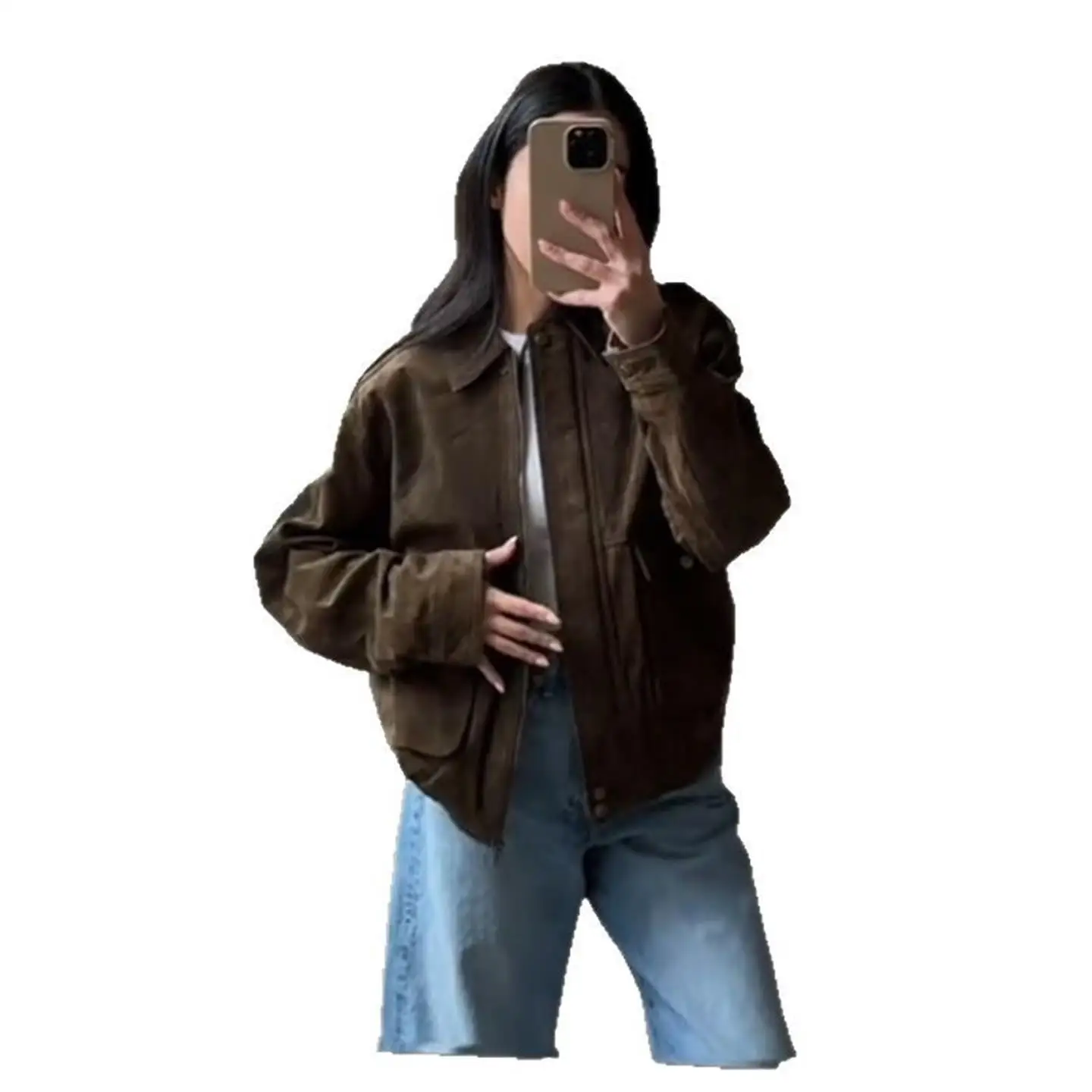 Весна 2025: Женская короткая куртка из искусственной замши, однотонная, из ПУ-материала, для женщин среднего возраста
Весна 2025: Женская короткая куртка из искусственной замши, однотонная, из ПУ-материала, для женщин среднего возраста