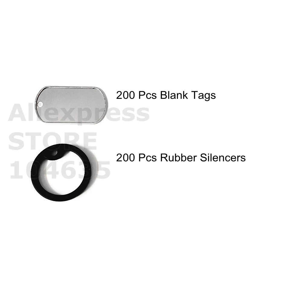 Stainless Steel Military Dog Tags Pet ID Metal Tag Silencer Cover Silicone Necklace Jewelry For DIY Making
Stainless Steel Military Dog Tags Pet ID Metal Tag Silencer Cover Silicone Necklace Jewelry For DIY Making