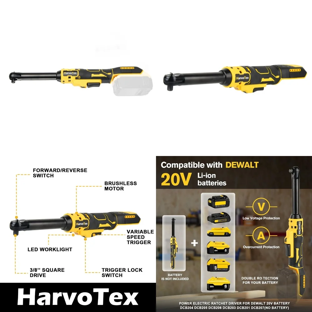 Наборы ручных инструментов3 8-дюймовый аккумуляторный ключ с трещоткой, высокий крутящий момент 65 футов фунтов для Dewalt, максимальная удлиненная ручка 20 В
Наборы ручных инструментов3 8-дюймовый аккумуляторный ключ с трещоткой, высокий крутящий момент 65 футов фунтов для Dewalt, максимальная удлиненная ручка 20 В