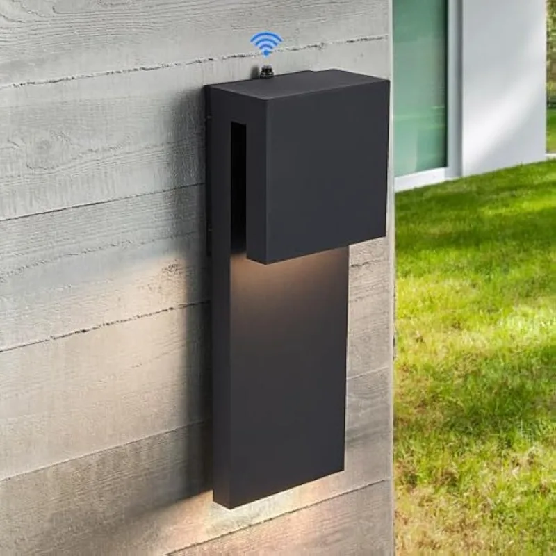 Dusk to Dawn Outdoor Lighting Fixture Wall Mount,Modern Integrated LED 2-Light 17W, Exterior Sensor Front Porch Light,Textured B
Dusk to Dawn Outdoor Lighting Fixture Wall Mount,Modern Integrated LED 2-Light 17W, Exterior Sensor Front Porch Light,Textured B
