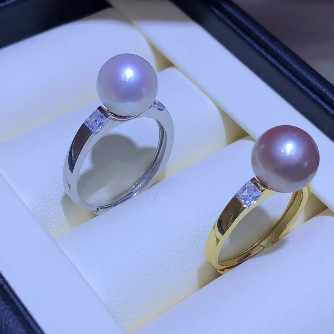 S925 Sterling Silver Adjustable Ring Mount Settings Findings Mountings Accessory Parts Fittings for 9-10mm Pearls 5pcs/lot
S925 Sterling Silver Adjustable Ring Mount Settings Findings Mountings Accessory Parts Fittings for 9-10mm Pearls 5pcs/lot