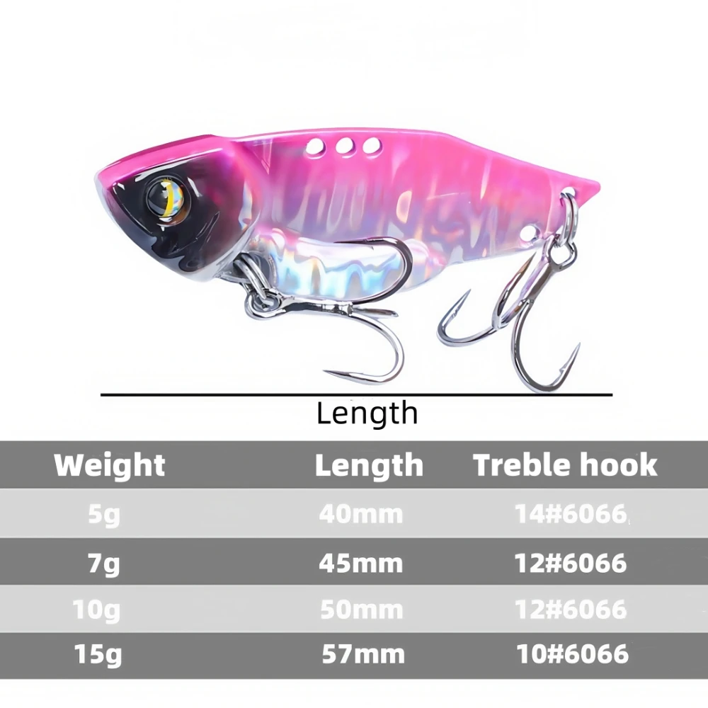 5PCS Fishing Lures Artificial Bait Spoon Lure Pike Carp Metal With Treble Hooks VIB Metal Jig Bass Bait Fishing Baits Lifelike
5PCS Fishing Lures Artificial Bait Spoon Lure Pike Carp Metal With Treble Hooks VIB Metal Jig Bass Bait Fishing Baits Lifelike