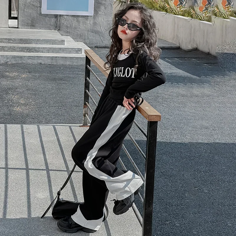 Hip Hop Children's Clothing 8 10 12 Years old Girls Spring Autumn 2025 New Fashion Sets for Girls Letter T-shirt + Joggers Pants
Hip Hop Children's Clothing 8 10 12 Years old Girls Spring Autumn 2025 New Fashion Sets for Girls Letter T-shirt + Joggers Pants