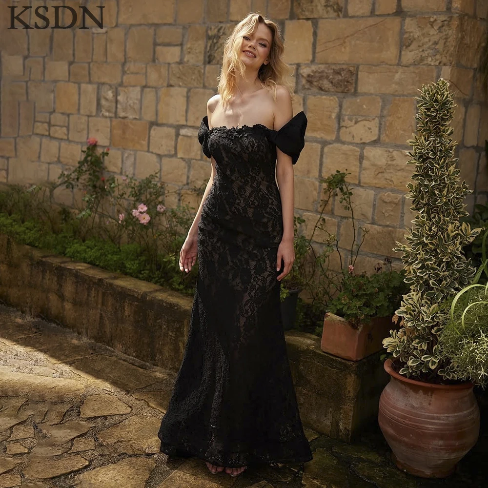 KSDN черные кружевные вечерние платья для женщин, модное платье русалки с открытыми плечами и скользящим шлейфом, платье для выпускного без рукавов на заказ, Vestidos
KSDN черные кружевные вечерние платья для женщин, модное платье русалки с открытыми плечами и скользящим шлейфом, платье для выпускного без рукавов на заказ, Vestidos