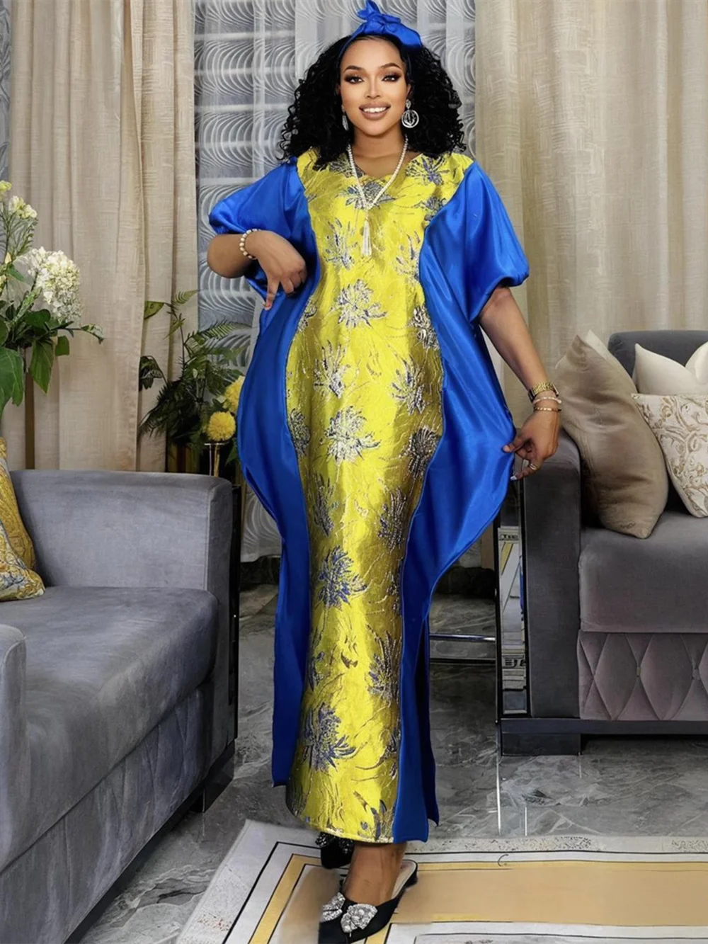 Африканские платья для женщин, традиционная африканская одежда, Дашики, Анкара, платье, абайя, мусульманский кафтан, длинное платье макси, 2025 г.
Африканские платья для женщин, традиционная африканская одежда, Дашики, Анкара, платье, абайя, мусульманский кафтан, длинное платье макси, 2025 г.