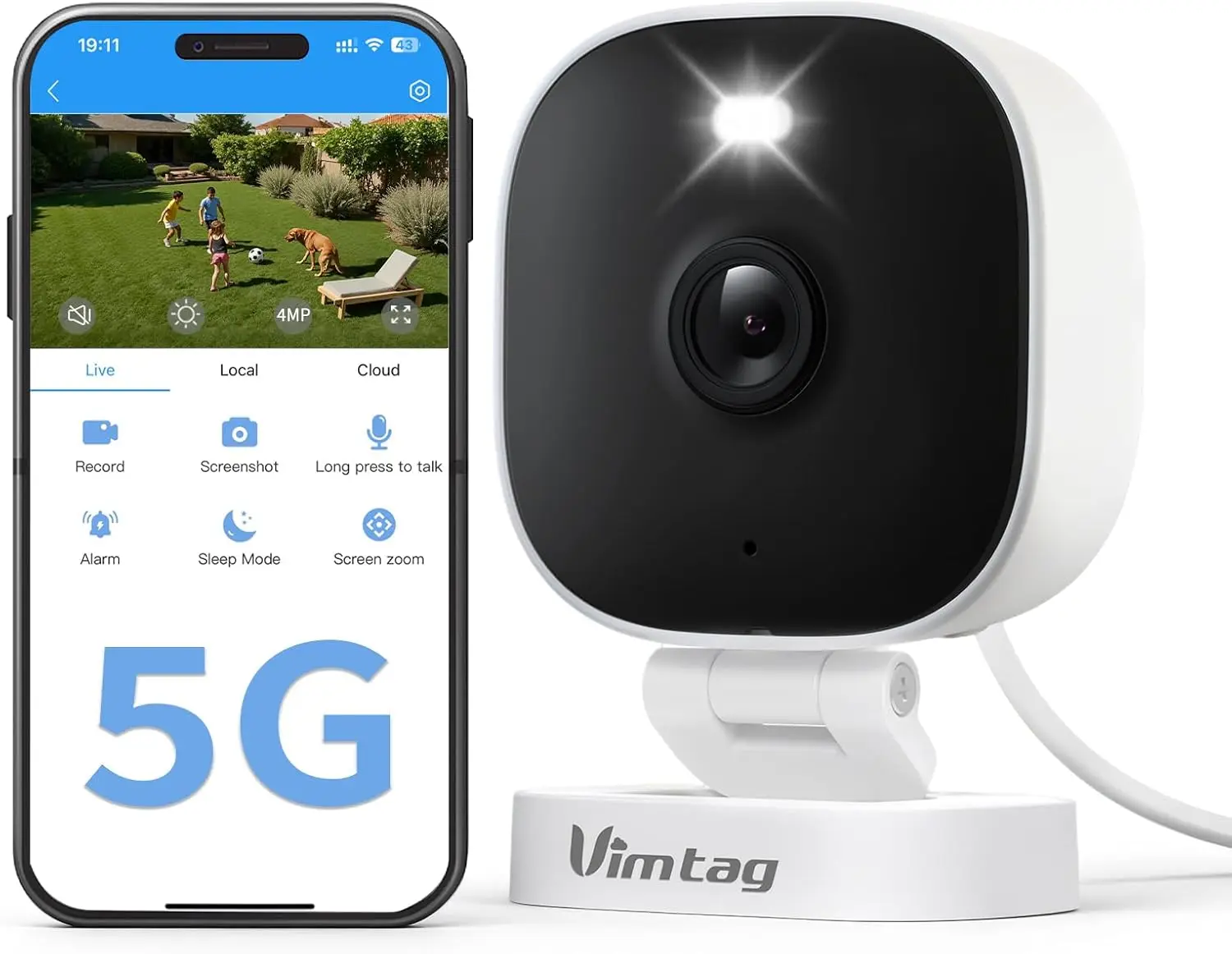 Security Camera Outdoor Indoor, 2.5K Home Camera with Color Night Vision, Motion Spotlight, 2-Way Audio, Cloud/SD Storage
Security Camera Outdoor Indoor, 2.5K Home Camera with Color Night Vision, Motion Spotlight, 2-Way Audio, Cloud/SD Storage