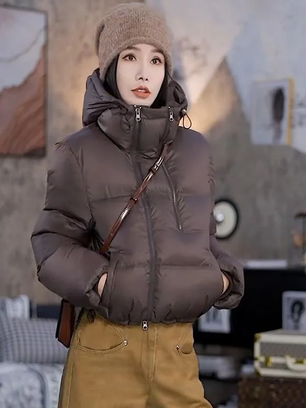 Fashionable Thickened Double Zipper Hooded Short down Jacket Women's Winter New Style Xiaojian Design Sense Outerwear Top
Fashionable Thickened Double Zipper Hooded Short down Jacket Women's Winter New Style Xiaojian Design Sense Outerwear Top