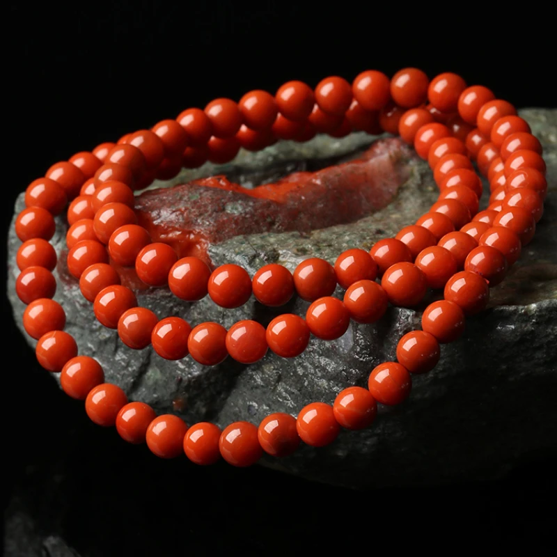 Natural Full Meat Southern Red Agate Bracelet for Women's Primordial Year Summer Transit Bead Bracelet as a Gift for Girlfriend
Natural Full Meat Southern Red Agate Bracelet for Women's Primordial Year Summer Transit Bead Bracelet as a Gift for Girlfriend