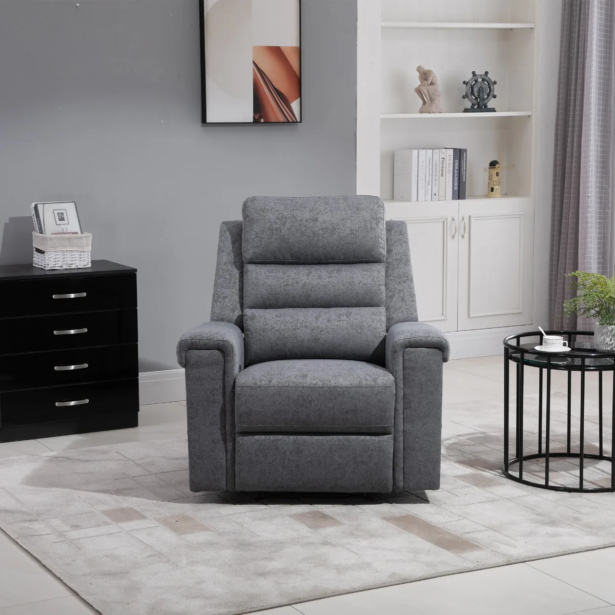 Manual Recliner Chair Single Sofa 150 Degree Recline with Footrest Heavy Duty 330lb Capacity Modern Linen Fabric for Living Room
Manual Recliner Chair Single Sofa 150 Degree Recline with Footrest Heavy Duty 330lb Capacity Modern Linen Fabric for Living Room