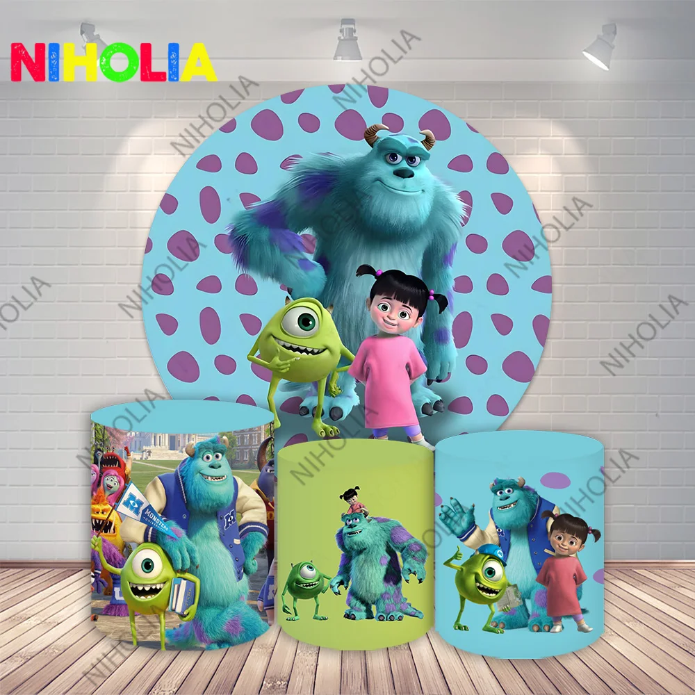 Monster Inc Round Photo Backdrop Baby Shower Cylinder Covers Girls Birthday Party Decoration Photo Props For Cake Table
Monster Inc Round Photo Backdrop Baby Shower Cylinder Covers Girls Birthday Party Decoration Photo Props For Cake Table
