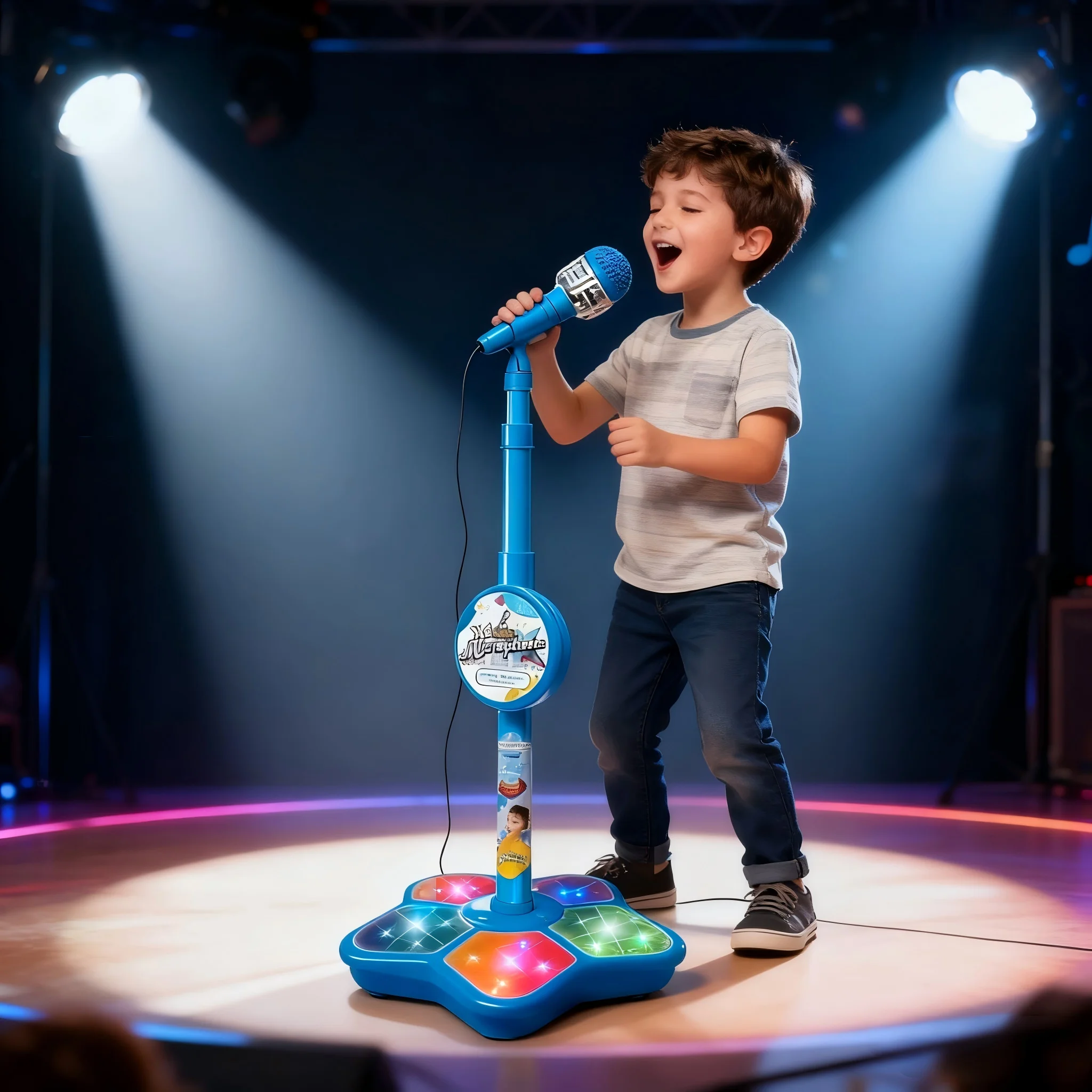 Kids Microphone Stand Toy, Portable Children's Karaoke Electronic, Durable Party Karaoke Microphone Stand, Kids Karaoke Machine
Kids Microphone Stand Toy, Portable Children's Karaoke Electronic, Durable Party Karaoke Microphone Stand, Kids Karaoke Machine