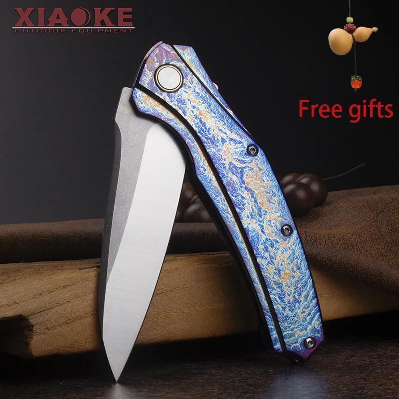 Custom Blue Lightning Titanium Folding Knife – D2 Steel Blade TC4 Alloy Handle, Bushcraft Survival Tactics EDC Collectible
Custom Blue Lightning Titanium Folding Knife – D2 Steel Blade TC4 Alloy Handle, Bushcraft Survival Tactics EDC Collectible