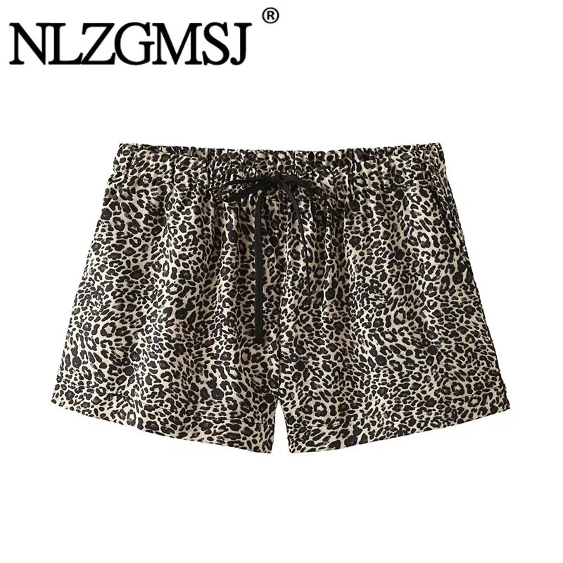 NLZGMSJ 2026 Summer Casual Chic Women Shorts Leopard Print Bow Tie Straight Shorts Fashion Holiday Female Short
NLZGMSJ 2026 Summer Casual Chic Women Shorts Leopard Print Bow Tie Straight Shorts Fashion Holiday Female Short
